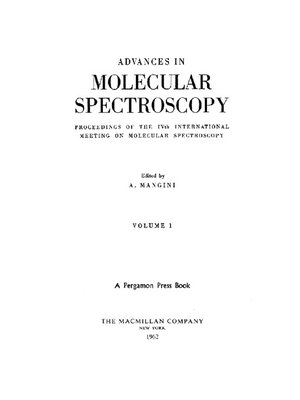 cover image of Advances in Molecular Spectroscopy